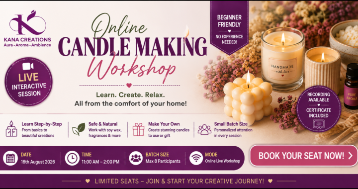 online candle making course kana creations